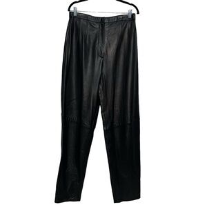 Valerie Stevens Vintage 90s  Lambskin High Waist Leather Pants